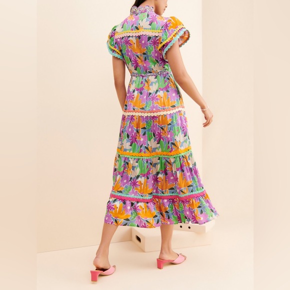 CeliaB Aneeta Midi Dress Size M - Picture 7 of 11